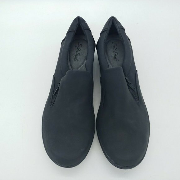 Soft Style By Hush Puppies Womens Joella Slip On Shoes‎ Black Zip Round Toe 7.5M - Picture 4 of 10